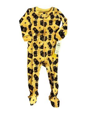UPS Truck New Yellow Infant Footed Sleeper Pajamas 12-18 Months Cotton Blend